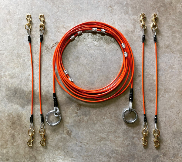 Conkey's 4 Dog Tie-Out system by Cable Gangz