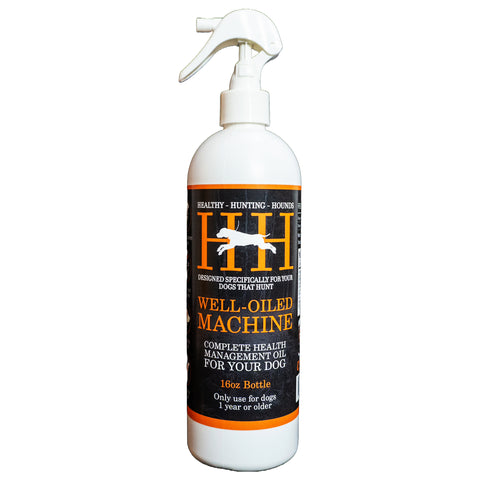 Healthy Hunting Hounds Well-Oiled Machine Spray (16oz Bottle)