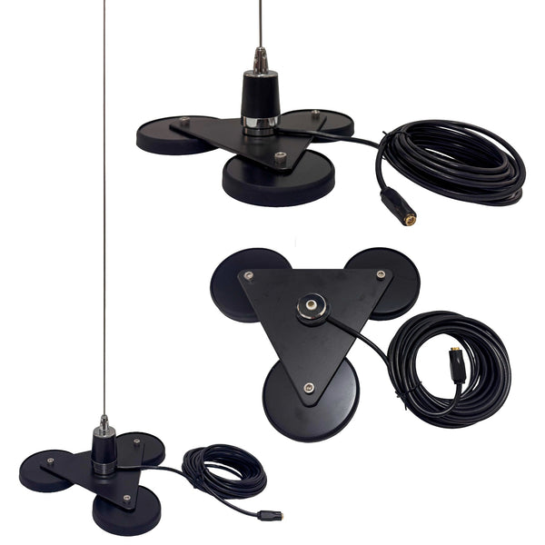 Tri Magmount Base Antenna for Garmin or Dogtra