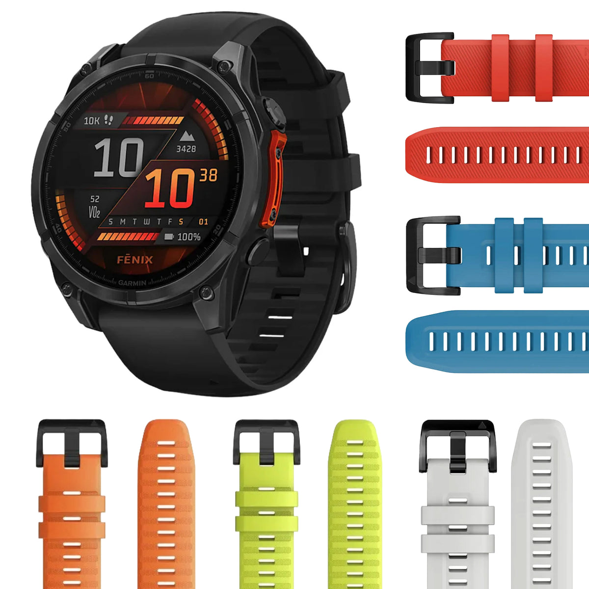 Garmin Fenix 8 AMOLED Edition Gray/Black Band AMOLED Display