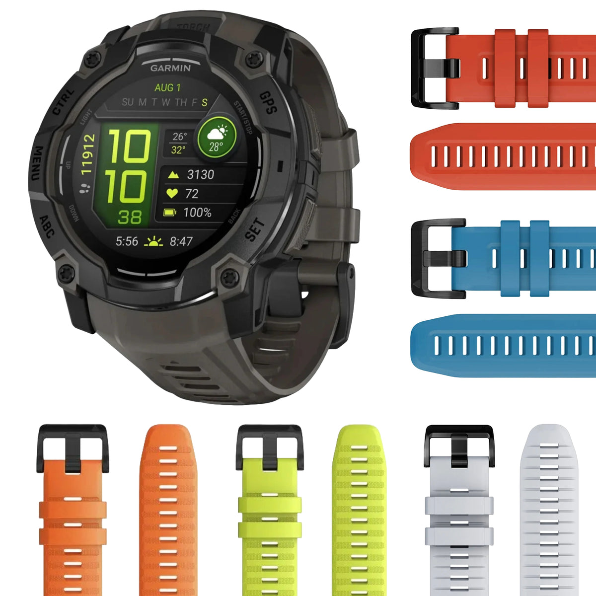 Garmin Instinct 3X Watch - 50 mm AMOLED – Conkey's Outdoors