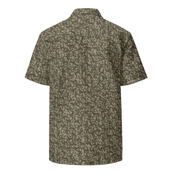 Dog Camo - Short Sleeve Button Up Shirt