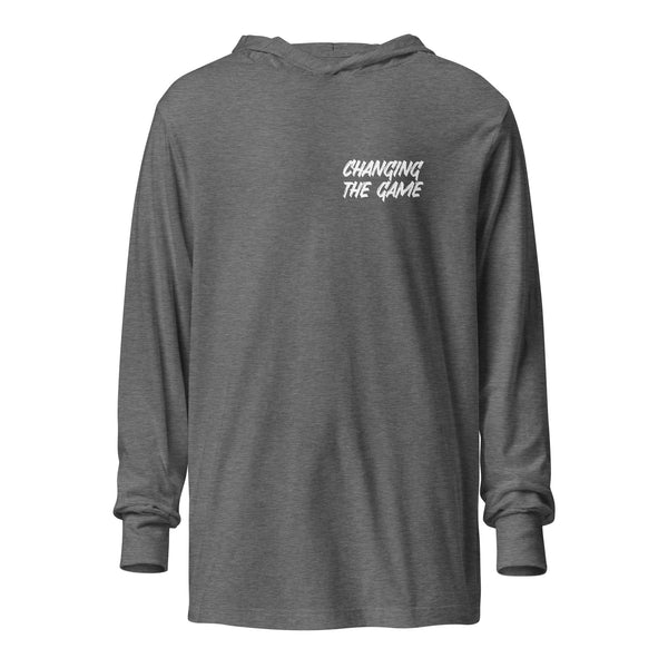 Pro Sport Hooded Long Sleeve Shirt (Back Logo)