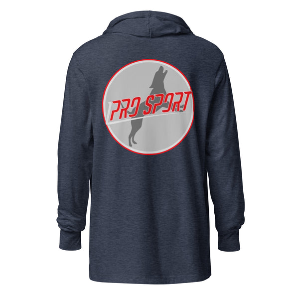 Pro Sport Hooded Long Sleeve Shirt (Back Logo)