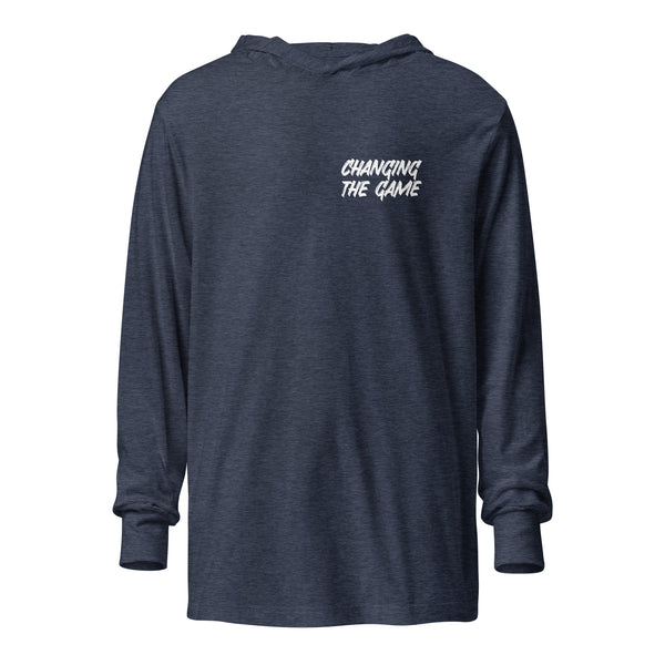 Pro Sport Hooded Long Sleeve Shirt (Back Logo)
