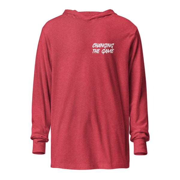 Pro Sport Hooded Long Sleeve Shirt (Back Logo)