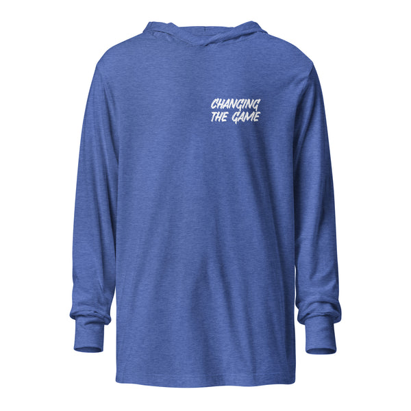 Pro Sport Hooded Long Sleeve Shirt (Back Logo)