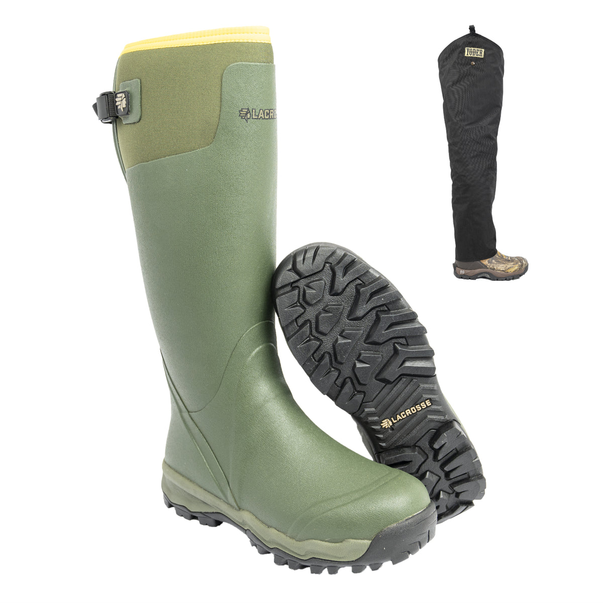 Lacrosse Alpha Burly Pro Boots with Yoder Chaps - Main Image