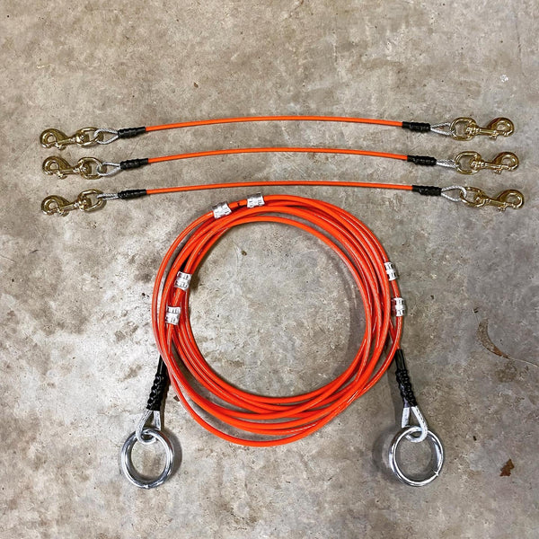 Conkey's 3 Dog Tie-Out system by Cable Gangz