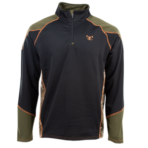 TTC 1/4 Zip Pullover- Black/Strata