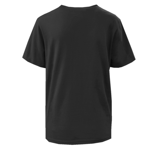 Ladies Black V-Neck with Gold Logo