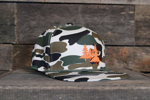 Landco Old School Camo Rope with Orange Trees Hat