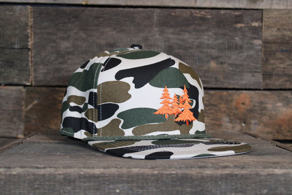 Landco Old School Camo Rope with Orange Trees Hat