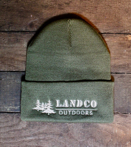 Landco Olive Green Cuffed Beanie