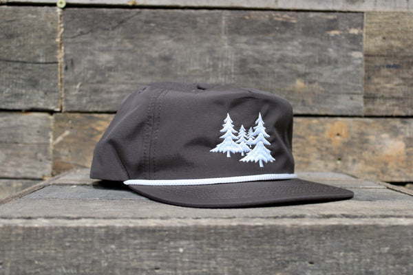 Landco Brown White Trees Hat