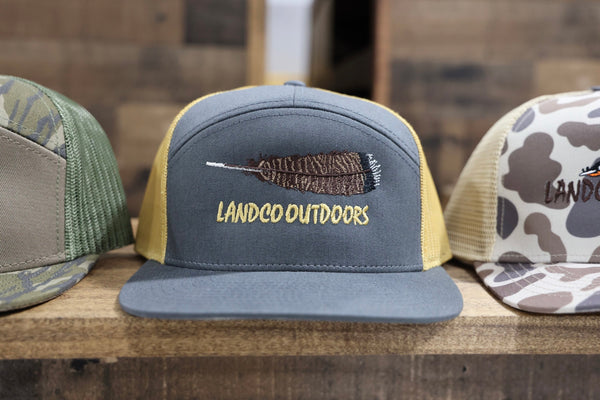 Landco Old Gold Feather Hat