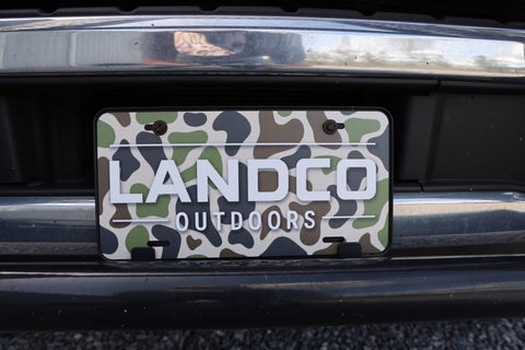 LANDCO Camo License Plate