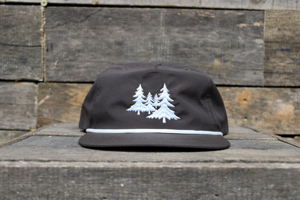 Landco Brown White Trees Hat