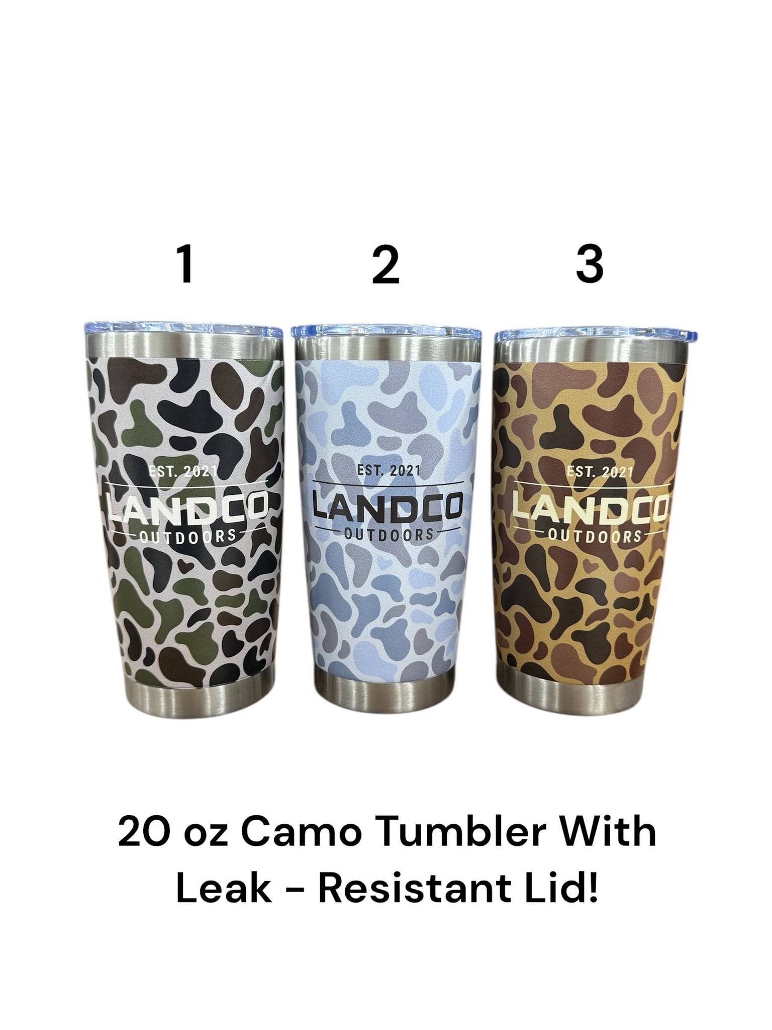 Landco 20 oz Camo Tumbler