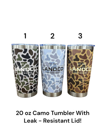 Landco 20 oz Camo Tumbler