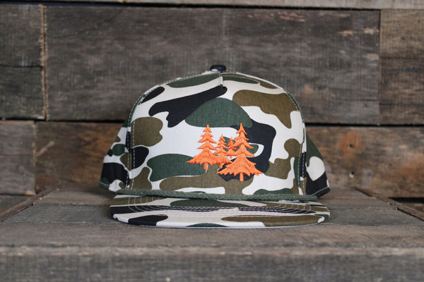 Landco Old School Camo Rope with Orange Trees Hat