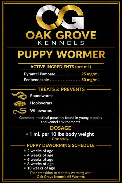 Oak Grove Puppy Wormer