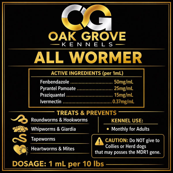 Oak Grove All Wormer for Dogs