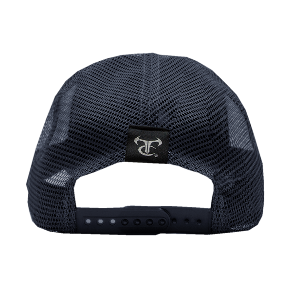 Navy Mesh Cap with Gray Patch