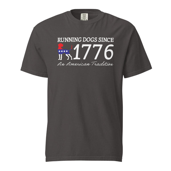 An American Tradition Running Dogs 1776 Shirt Graphite
