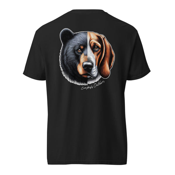 Be the Prey Split Face Bear Hound Shirt Black