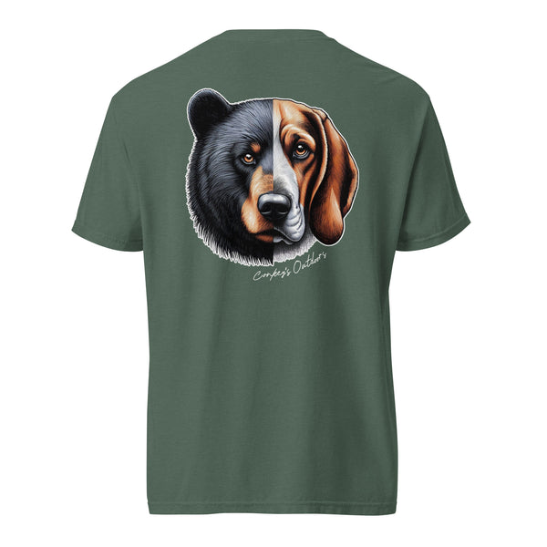 Be the Prey Split Face Bear Hound Shirt Blue Spruce