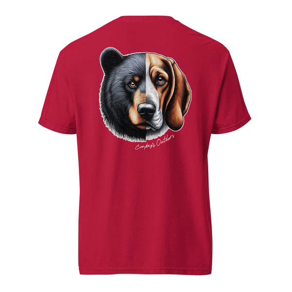 Be the Prey Split Face Bear Hound Shirt Red