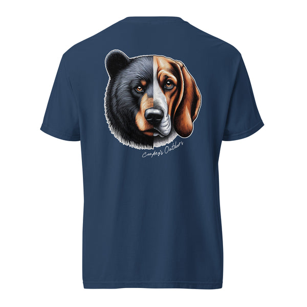 Be the Prey Split Face Bear Hound Shirt True Navy