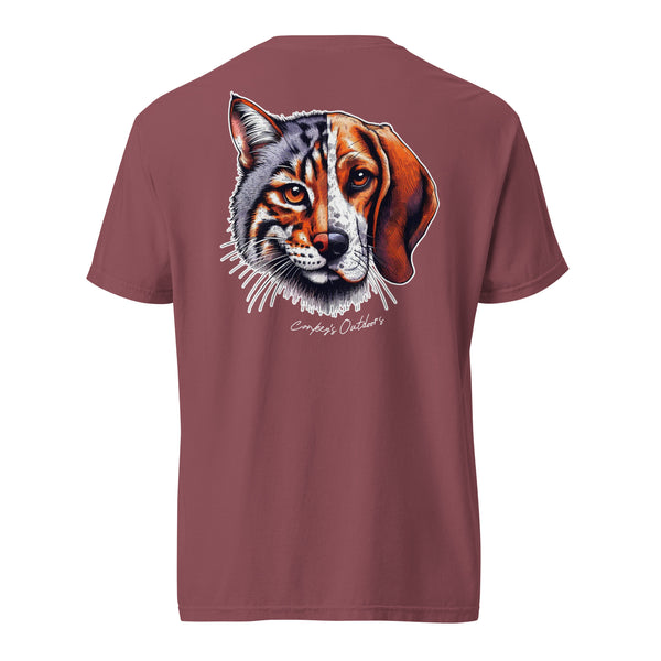 Be the Prey Split Face Bobcat Hound Shirt Brick
