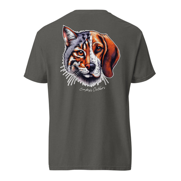 Be the Prey Split Face Bobcat Hound Shirt Pepper
