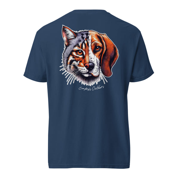 Be the Prey Split Face Bobcat Hound Shirt True Navy
