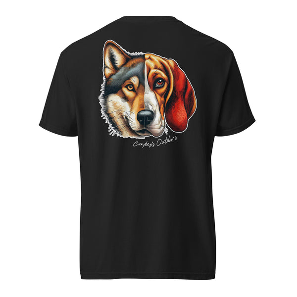 Be the Prey Split Face Coyote Hound Shirt Black
