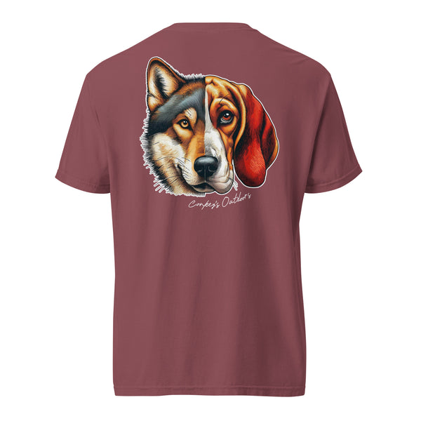 Be the Prey Split Face Coyote Hound Shirt Brick
