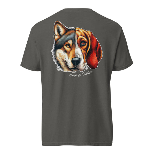 Be the Prey Split Face Coyote Hound Shirt Pepper
