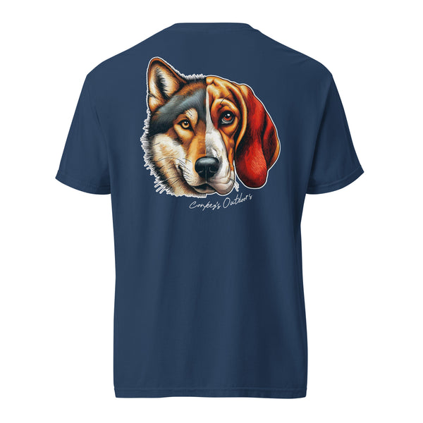 Be the Prey Split Face Coyote Hound Shirt True Navy
