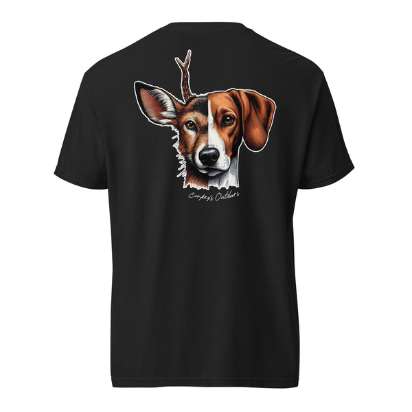 Be the Prey Split Face Deer Hound Shirt Black
