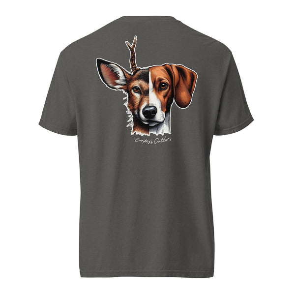 Be the Prey Split Face Deer Hound Shirt Pepper
