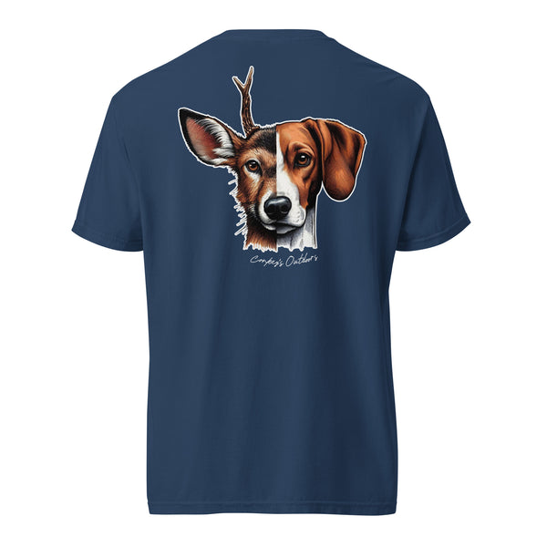 Be the Prey Split Face Deer Hound Shirt True Navy
