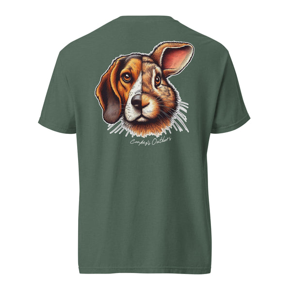 Be the Prey Split Face Rabbit Hound Shirt Blue Spruce

