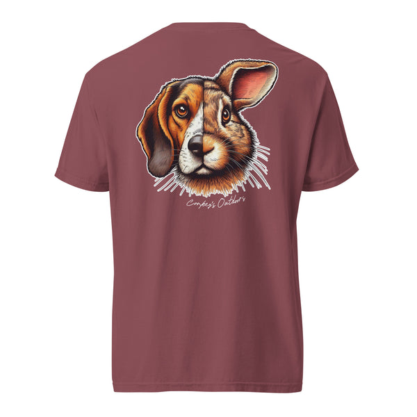 Be the Prey Split Face Rabbit Hound Shirt Brick
