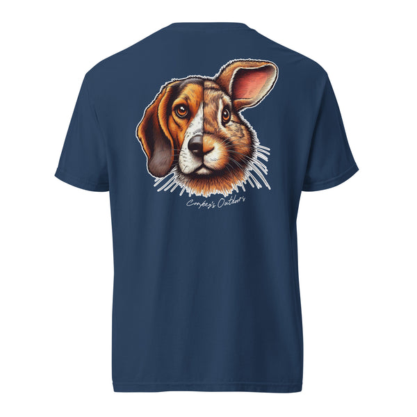 Be the Prey Split Face Rabbit Hound Shirt True Navy
