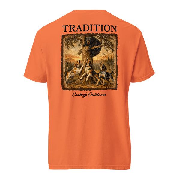 Bear Hunting Tradition Coonhound Shirt Burnt Orange
