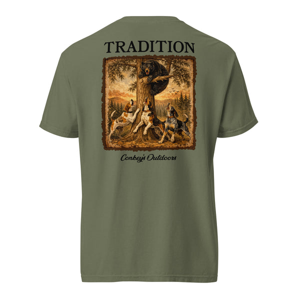 Bear Hunting Tradition Coonhound Shirt Moss
