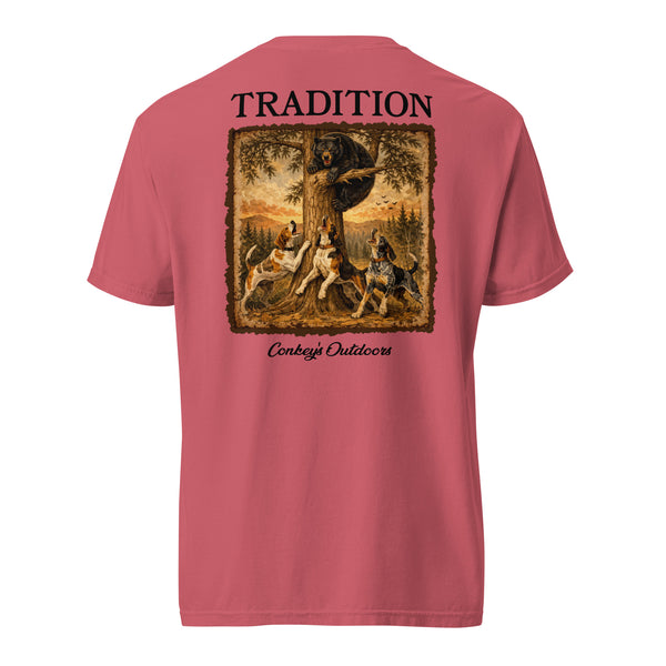 Bear Hunting Tradition Coonhound Shirt Watermelon
