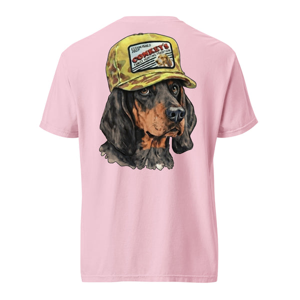 Black and Tan Tradition Coonhound Shirt Blossom
